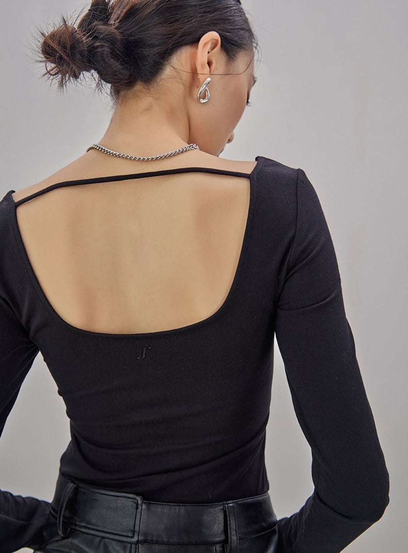 舒適美背發熱長袖BRA上衣